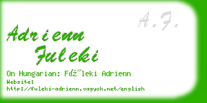 adrienn fuleki business card